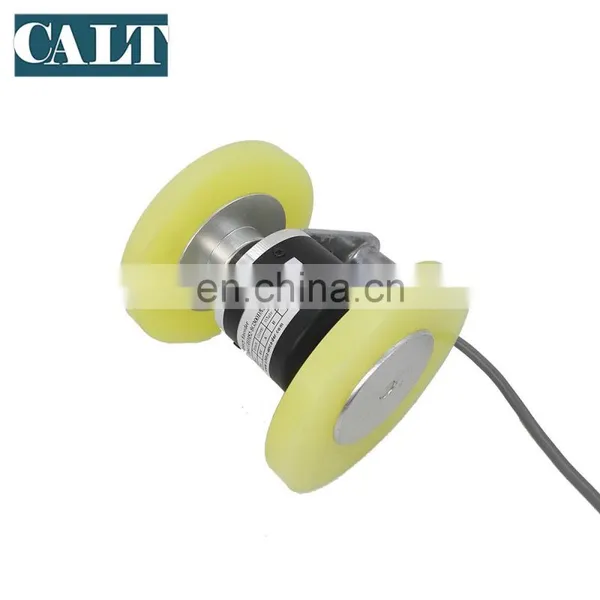 Double Wheel Type Encoder 300ppr Resolution 300mm Perimeter Wheel Push Pull Output Length Measuring Sensor photo-2