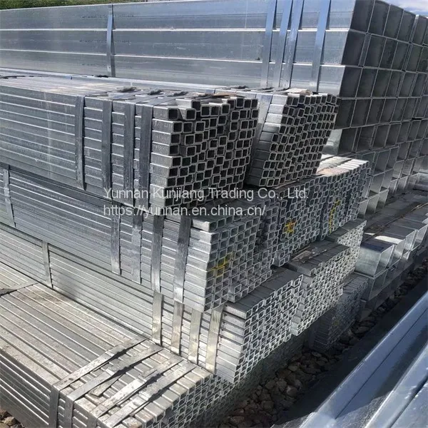 Yunnan Q235 Square Tube Wholesale Hot Dip Galvanized Square Tube 40 * 80 * 3 Square Tube Kunming Sales Square Tube