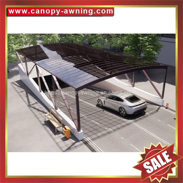 Outdoor Passage Walkway Corridor Canopy Canopies Cover Awning Shelter With Aluminum Framework and Polycarbonate Sheet photo-2