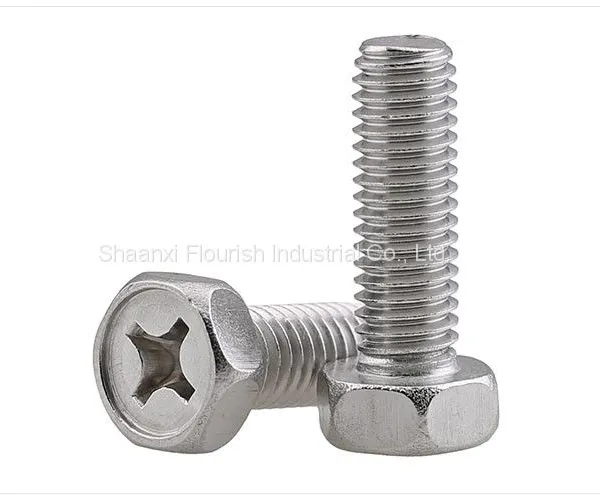 Phillips Drive Stainless Steel Hex Head Screws For Auto Valve Pump And Motor photo-2