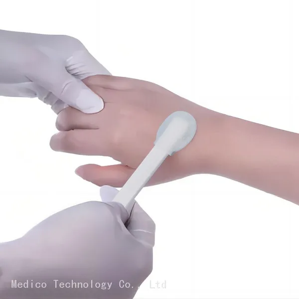 Circular Head CHG Chlorhexidine Gluconate Medical Disinfectant Swab for Preoperative Skin Disinfection photo-5
