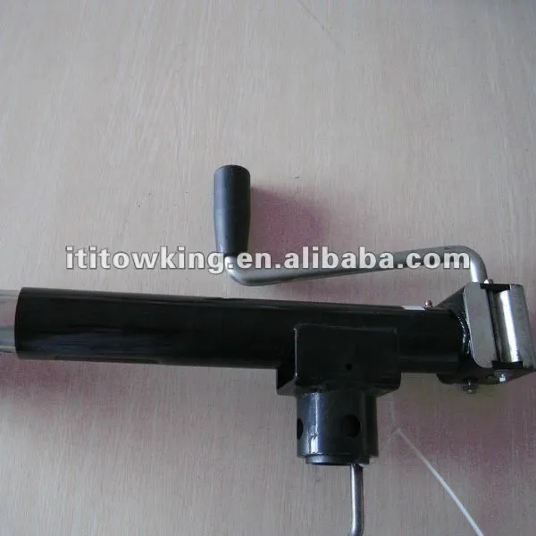 Round Pipe-Mount Swivel Jack Footplate Side Wind 10