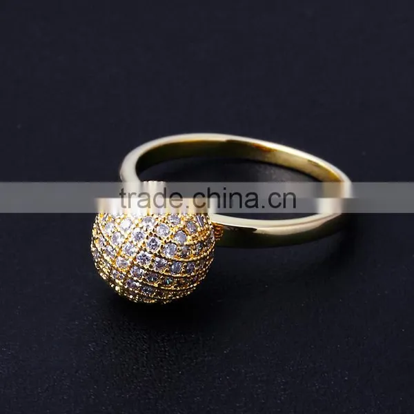 Tiny Ball Romantic Love Gift Pave Setting CZ Stones Top Quality Engagement Ring photo-5