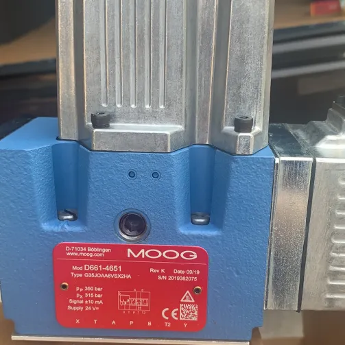 Moog Fast Control High Flow Efficiency Wide Operating Range Servo Valve D661-4651