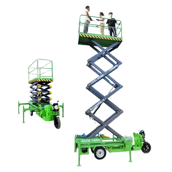 Hydraulic Lift Platform Elevating Work Platform Mobile Tricycle Electric Scissor Lift