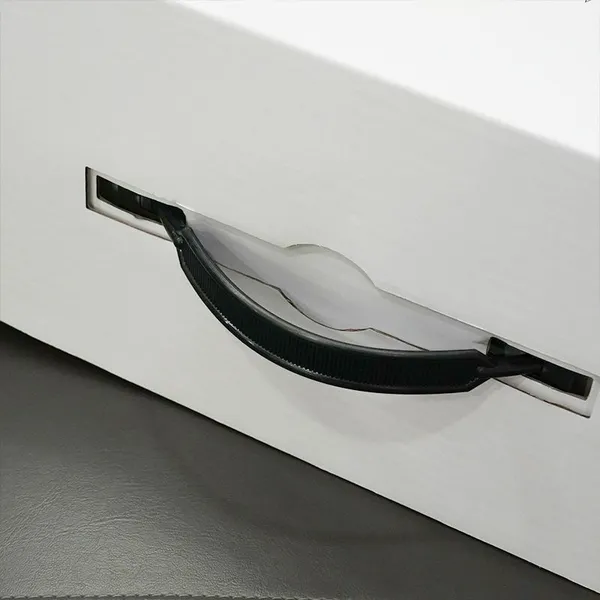White Luxury Packaging for Premium Products Custom Rigid Handle Box With Foam Insert photo-2