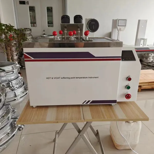 HST Computer-controlled Thermal Deformation Vicat Softening Point Tester Plastic Thermal Deformation Testing Machine photo-5