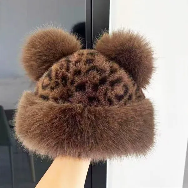 Hot Selling New Winter Faux Fur Hats High Quality Soft Faux Fur Material, Super Warm and Comfortable. photo-3