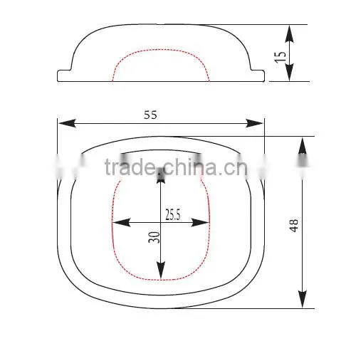 55mm 30W 50W Led Street Light Lens Cover in Borosilicate Glass photo-2
