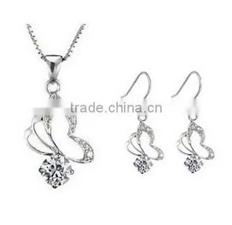 China Wholesale Fashion Silver Jewelry Set Women's Jewelry Set 2015 photo-2