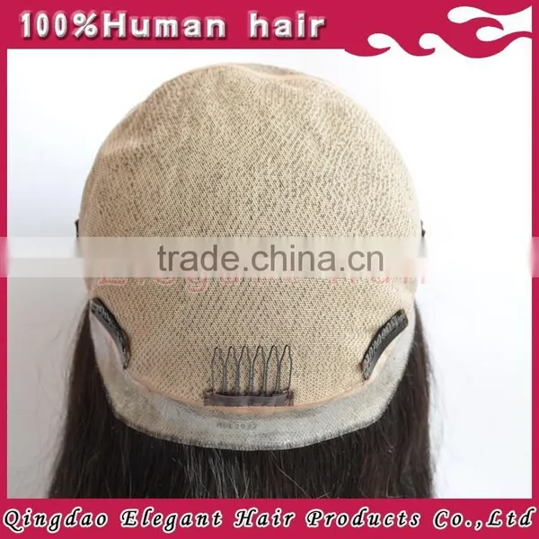 High Quality Silky Straight Clip in Malaysian Unprocessed Virgin Silk Top Full Lace Wigs photo-5