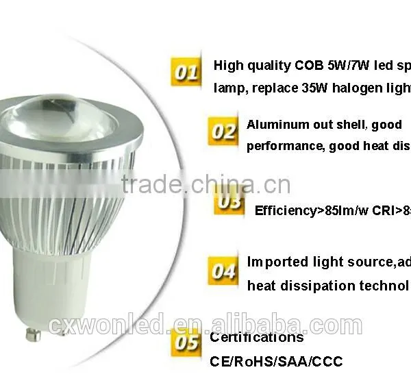 High Quality COB 7W LED GU10 Spotlight photo-6