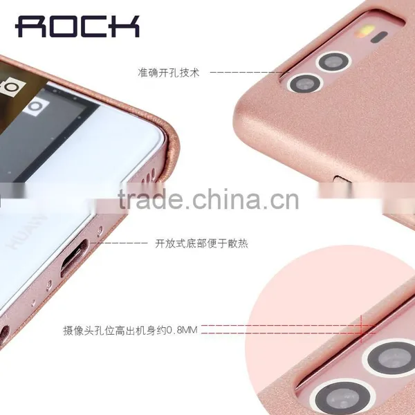Original Rock Soft Leather Rubber Back Protective Case for Huawei P9 Touch Series PU Cover MT-5688 photo-5