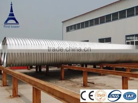 Hot Dipped Galvanized Spiral Steel Pipe With Corrugated photo-3