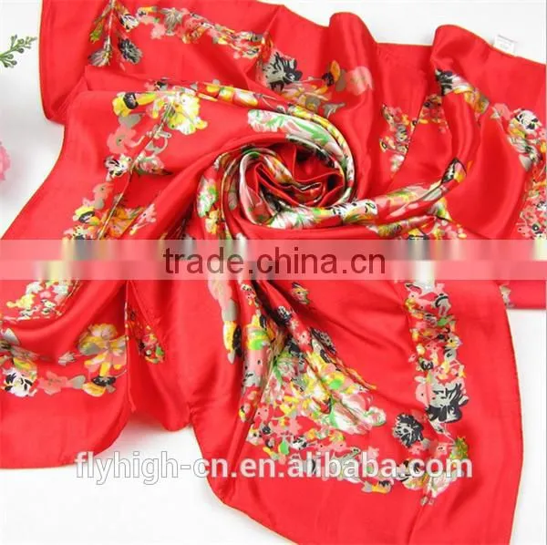 Factory Price Cheap Gift Silk Chiffon Custom Printed Scarf Quality Choice photo-3