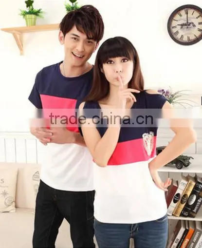 Wholesaler T-shirt for Couple Sports T-shirt Cotton