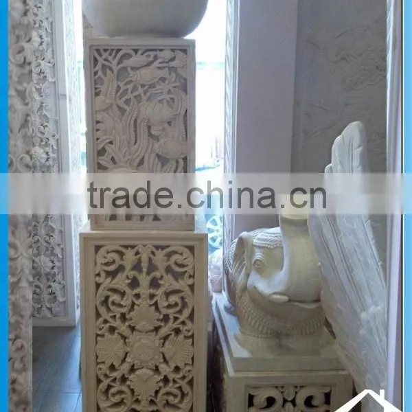 Elegance Carved Planter Stand photo-6