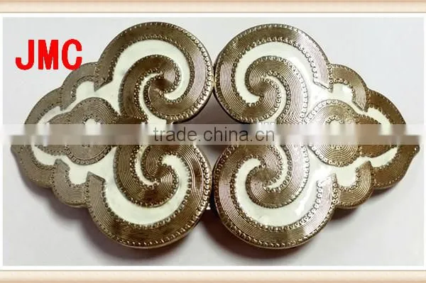 High-end Women Clasp Buckle Rhinestone Buckle Fur Coat Metal Buttons Button photo-3