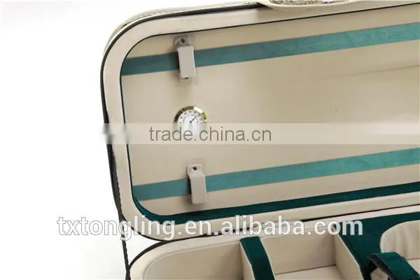 High Density Foam Oval Shaped Deluxe Light Violin Case 4/4 Leather Violin Case photo-4