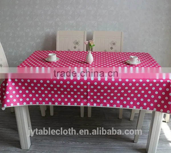 Plain Coloured PVC Tablecloth