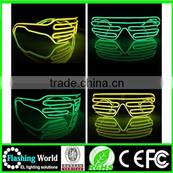 China Factory OEM High Quality Music Festival el Wire Led Light up Glasses photo-6