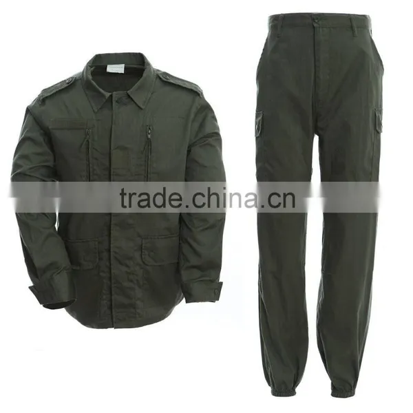 French Military Uniforms FF014 in Army Green Color Custom Tactical Gear