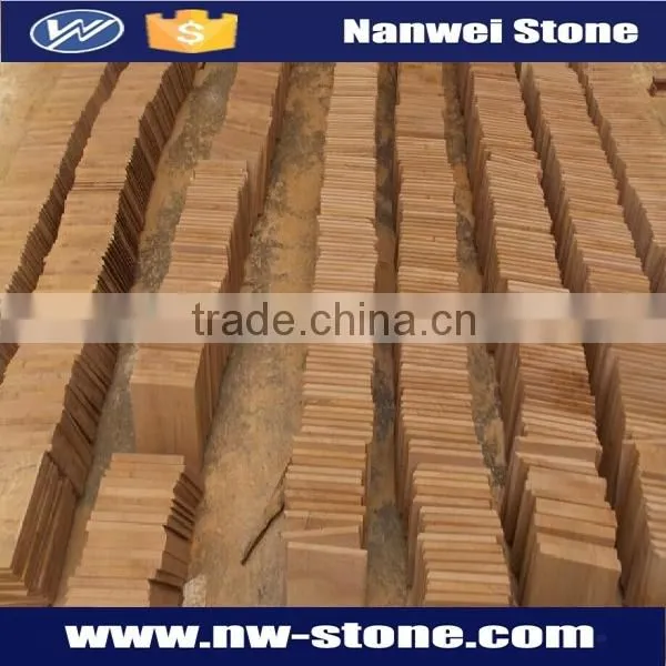 Yellow / Beige Sandstone,Bush Hammered Surface Finishing and Sandstone Type Mint Sandstone photo-2