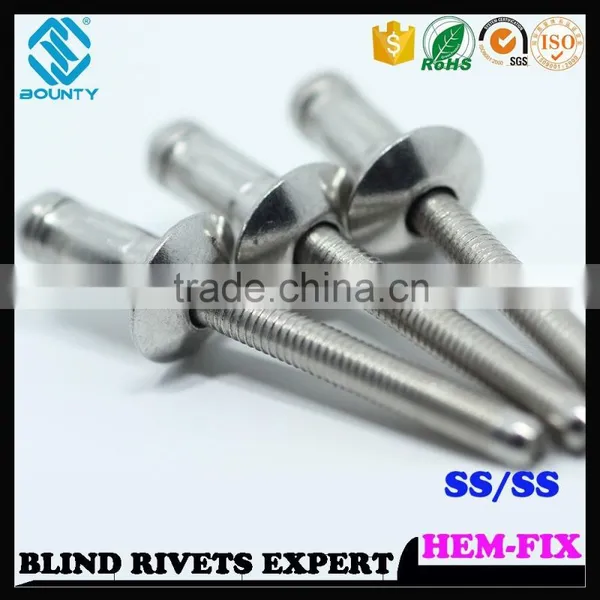 HIGH QUALITY HOT SELLING FACTORY HIGH SHEAR STRENGTH HEM TYPE POP RIVETS photo-3