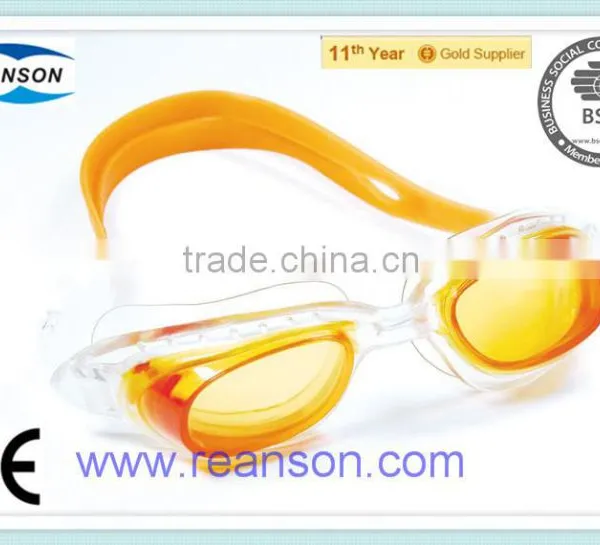 Reanson Brand Good Design PC Lens One-piece Swimming Goggles