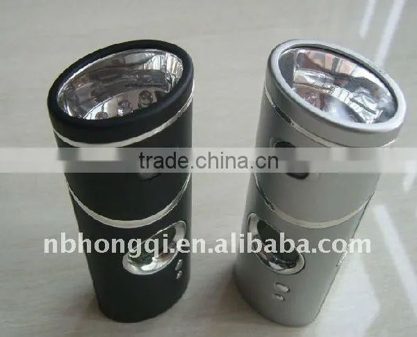 360 degree rotated flashlight, LED flashlight, Flashlight with compass and clock