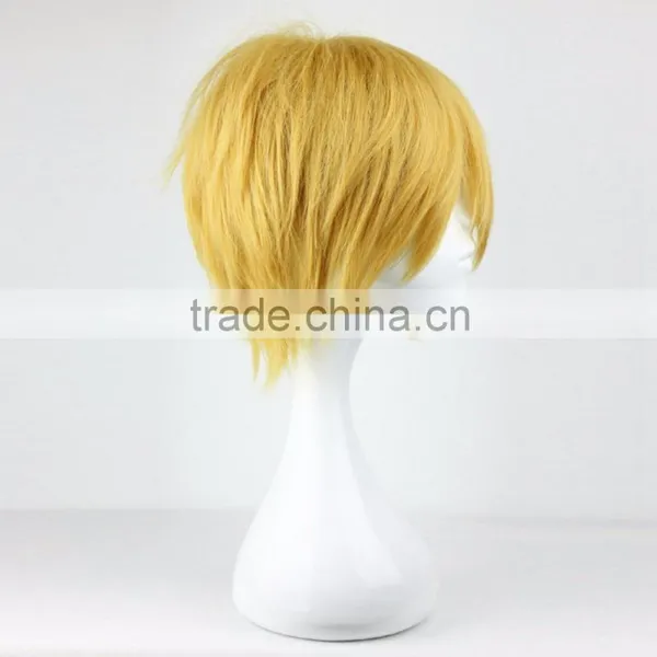Free Shipping Kuroko no Basuke Kise Ryota 13 Inches Blonde Boy Synthetic Short Cosplay Wig photo-2
