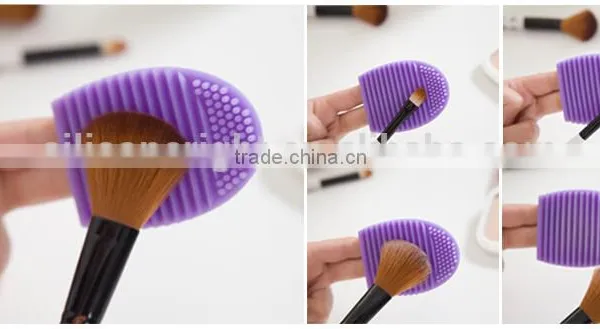 Brush Egg Silicone MakeUp Brush Finger Scrubber Cleaner photo-5