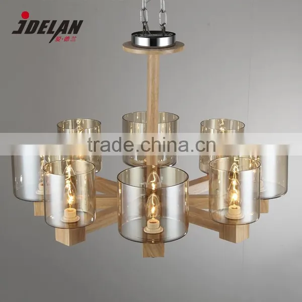 8 Lamps Wooden Lamp Living Room Lamp Dining-room and Lanterns Chandelier Wood Chandelier photo-2