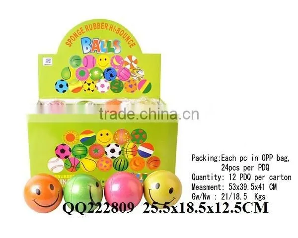 So Beautiful Hot Sale 63mm Watermelon Design Fluorescence Rubber Ball photo-6