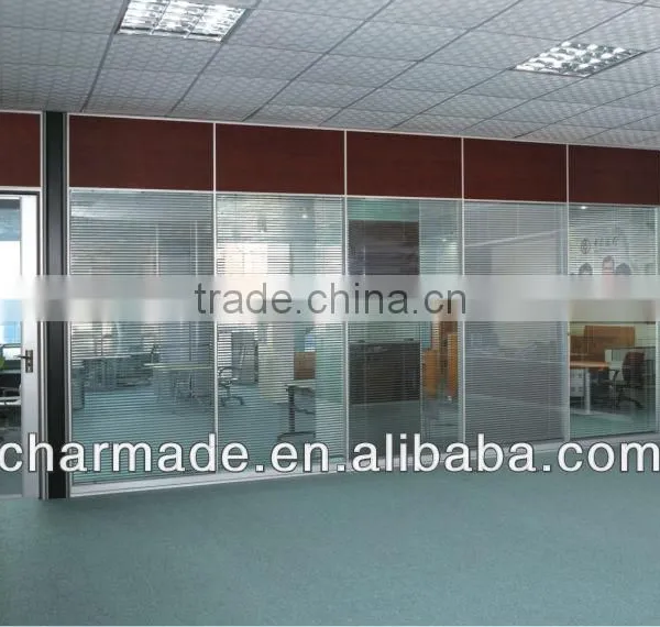 V84 Series Used Office Wall Partitions / Clear Glass Partition Wall / Office Partition Walls / Aluminum Profiles Quality Choice photo-3