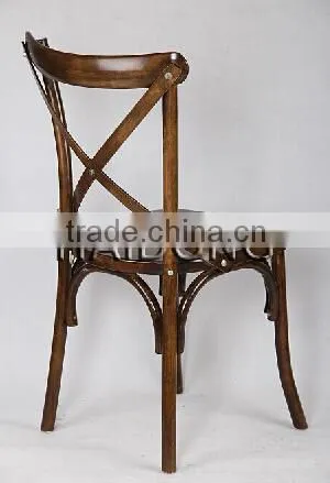 Modern Commercial Use Silla Wood Cross Back Chair Quality Choice photo-3