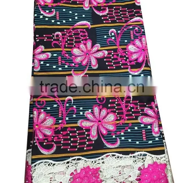 CL7605 Popular African Market Ankara Lace for Ladies Party Dressing Fabric photo-2