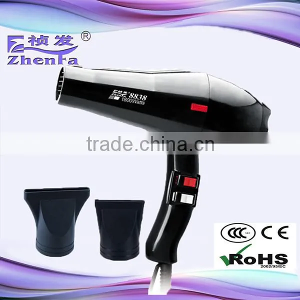 2000W Strong Wind Hair Dryer no Noise Hair Dryer With Low Peice ZF-8838