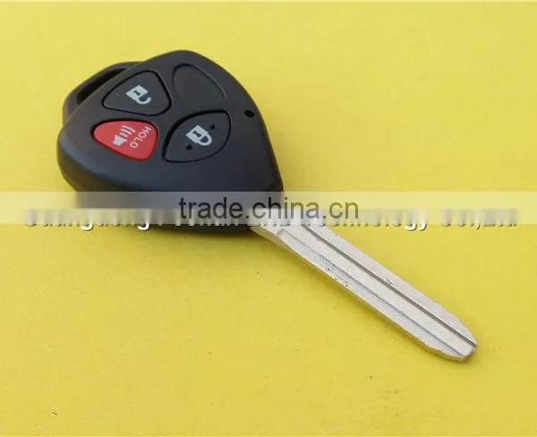 Uncut 2+1 Buttons Car Key Shell Replacement for Toyota no Logo photo-4
