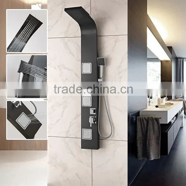 S.s Black Shower Panel With Massage Y-052 photo-2
