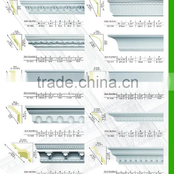 2016 Polystyrene High Quality Beautiful PU Decorative Corbel Eps Cornice Moulding photo-5
