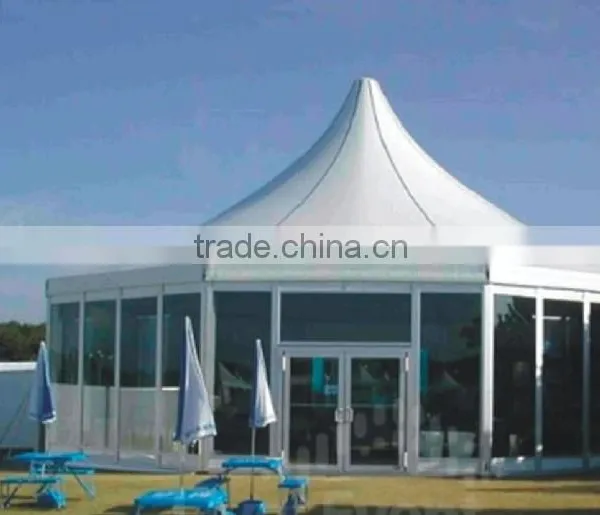 Hexagonal Aluminum Frame Pop Up Tent Canopy Pagoda Tent photo-5