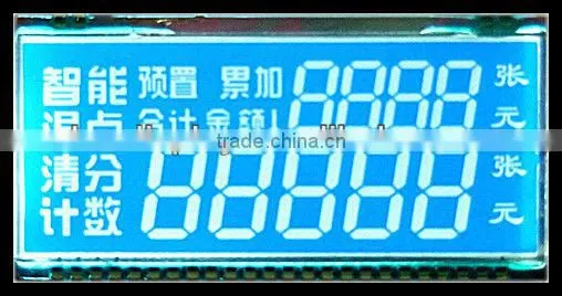 negative with white backlight counting machine lcd display