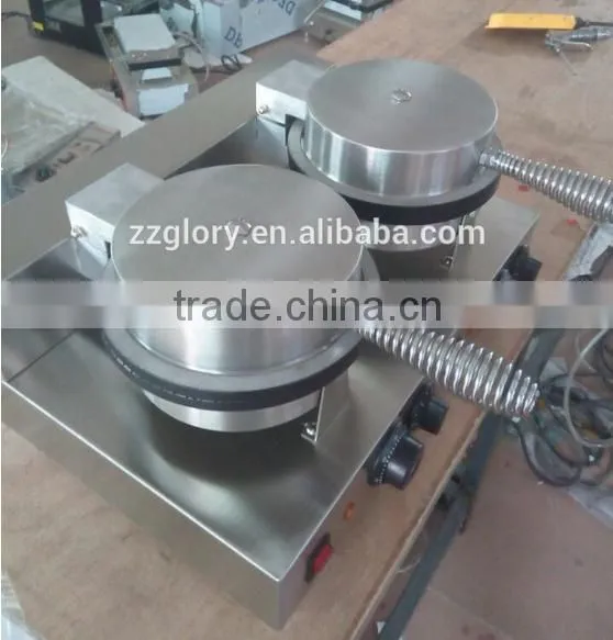 Hot Sale Stainless Steel Durable Waffle Ice Cream Machine in China photo-2