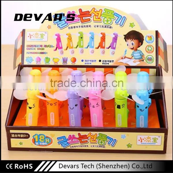 Plastic Dynamo Hand Press Portable Mini Fan for Kids photo-6