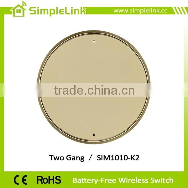 Energy Harvesting 433MHz Smart RF Remote Control Light Switch in Round Shape photo-4