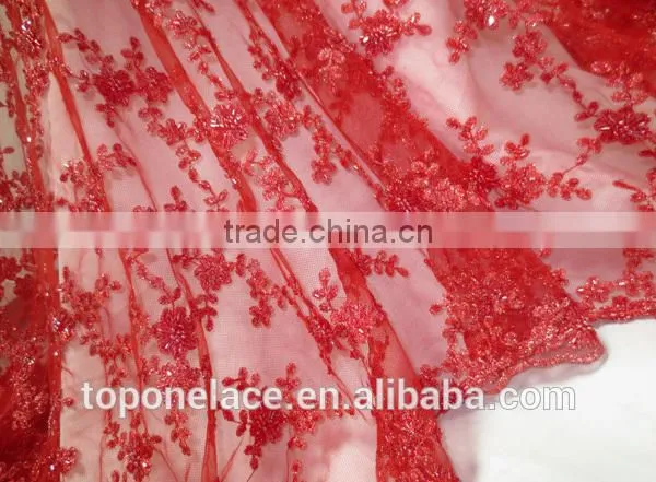High Quality Lace Evening Dress Bridal Lace Fabrics Wholesale Fashion African French Net Lace Fabric photo-6