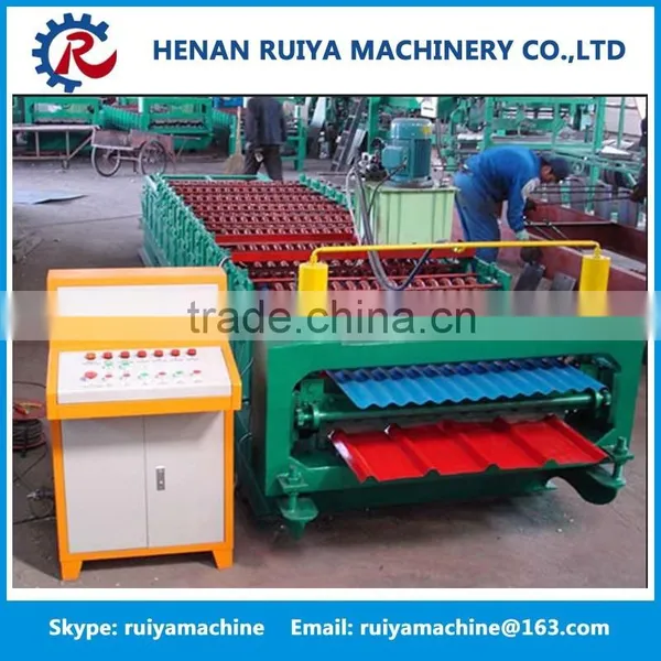 Best Selling Steel Glazed Roof Tile Roll Forming Machine/ Metal Sheet Making Machine