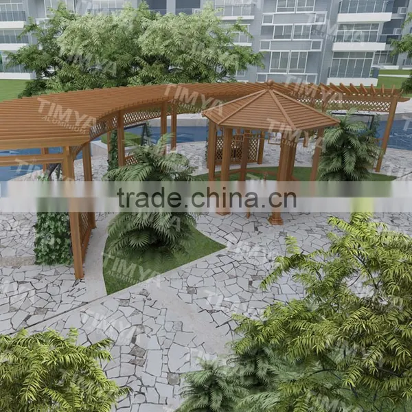 Outdoor Aluminum Frame Doubl Layer Cast Iron Gazebo photo-2