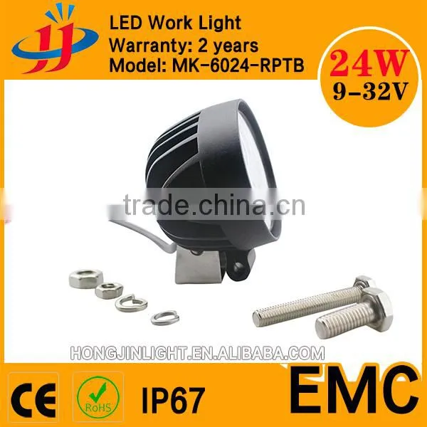 Wholesale Tractor Machine Square Offroad Oval 12 Volt LED Work Light 24w photo-3